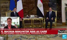 E. Macron rencontre Sissi au Caire : "La proposition de coalition contre le Hamas sera surement rejetée par l'Egypte"