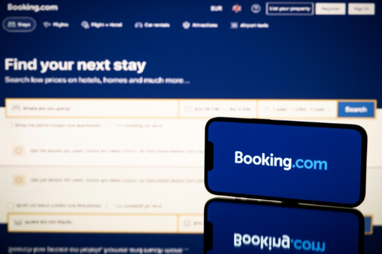 En 2024, Booking comptait parmi les géants de la tech soumis à des règles de concurrence plus strictes par l'Union européenne via un nouveau règlement sur les marchés numériques ( AFP / Lionel BONAVENTURE )