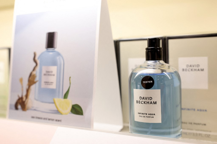 Un flacon de parfum de la marque David Beckham, du groupe Coty. ( GETTY IMAGES NORTH AMERICA / MONICA SCHIPPER )