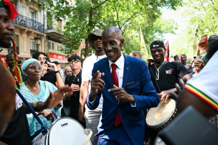 Le maire de Saint-Denis, Bally Bagayoko, à Paris le 21 juin 2026 ( AFP / Arnaud FINISTRE )