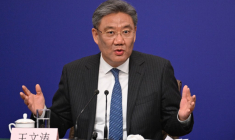 Wang Wentao, à Pékin, le 6 mars 2024 ( AFP / WANG ZHAO )