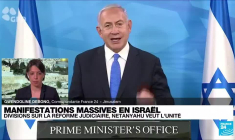 Manifestations en Israël : "Sur le fond de cette réforme, Benjamin Netanyahu, ne recule pas"