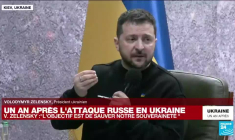 REPLAY - Volodymyr Zelensky s'exprime un an après le début de l'invasion russe à grande échelle