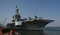 Segault équipe notamment la chaufferie nucléaire du porte-avions Charles de Gaulle (illustration) ( AFP / SAJJAD HUSSAIN )