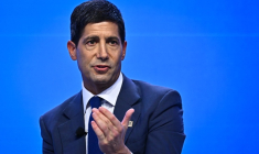 Kevin Warsh, le président de la Réserve fédérale américaine, lors des réunions annuelles du Fonds monétaire international (FMI) et de la Banque mondiale (GBM), Bangkok le 16 octobre 2026 ( AFP / Lillian SUWANRUMPHA )