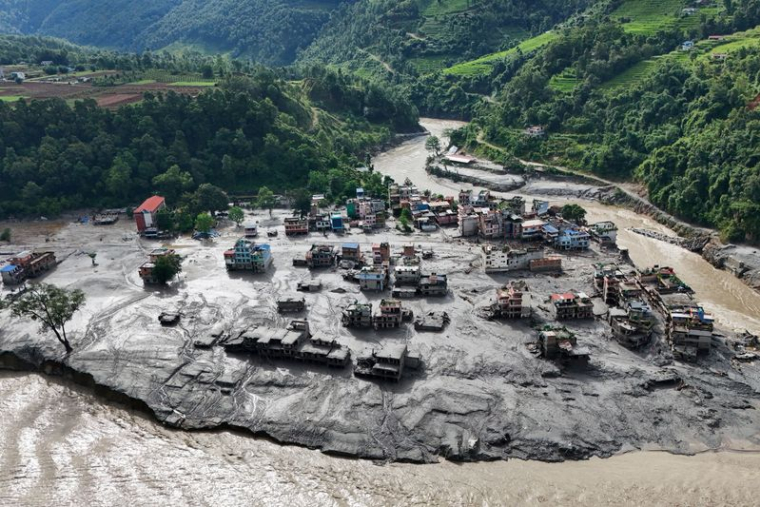 Les conséquences des inondations dévastatrices à Trishuli