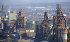 Le site sidérurgique, plus que centenaire, a été mis à l'arrêt le 24 avril 2013 ( AFP / JEAN-CHRISTOPHE VERHAEGEN )