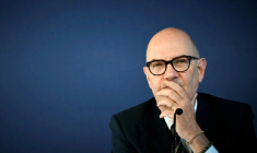 Le ministre de l'Économie, des Finances et de l'Industrie, Roland Lescure, le 11 septembre 2026 à Paris ( AFP / LOU BENOIST )