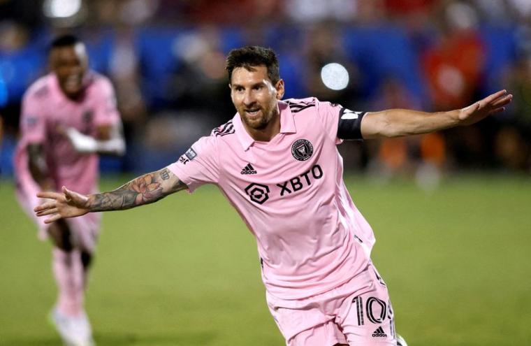 L'attaquant de l'Inter Miami CF Lionel Messi