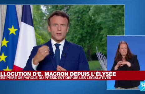 REPLAY - Allocution d'Emmanuel Macron après le résultat des législatives 2022