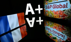 Plus d'un mois après avoir inopinément abaissé la note de la France, S&P Global Ratings pourrait à nouveau se prononcer sur la solvabilité du pays, confronté à de difficiles débats budgétaires à l'issue incertaine ( AFP / Lionel BONAVENTURE )