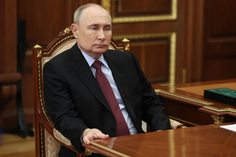 Vladimir Poutine à Moscou le 11 mars 2024. ( POOL / MIKHAIL METZEL )