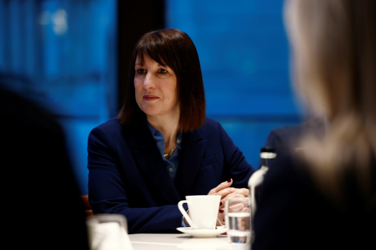 La ministre britannique des Finances Rachel Reeves participe à une réunion avec des chefs d'entreprise dans le centre de Londres, le 28 janvier 2025 ( POOL / BENJAMIN CREMEL )
