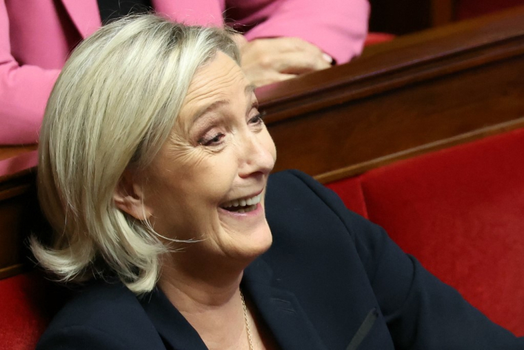 Marine Le Pen, à l'Assemblée nationale, le 2 décembre 2024 ( AFP / ALAIN JOCARD )
