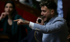 Raphaël Arnault le 22 janvier 2026 à l'Assemblée nationale ( AFP / Thomas SAMSON )