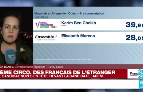 Législatives : le candidat NUPES en tête dans la 9e circo. des Français de l'étranger