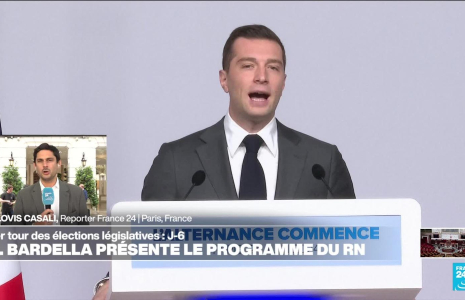 Législatives 2024 : Jordan Bardella présente le programme du RN