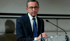Le candidat LR à la présidentielle Bruno Retailleau à Paris le 14 octobre 2026 ( AFP / Dimitar DILKOFF )