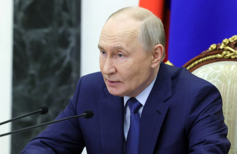Vladimir Poutine à Moscou, en Russie, le 15 mai 2026. ( POOL / MIKHAIL METZEL )