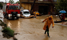 Des dégâts causés par la tempête Daniel à Volos, en Grèce