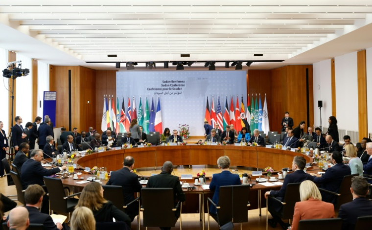 Vue générale de la troisième conférence internationale sur le Soudan, au ministère des Affaires étrangères allemand à Berlin, le 15 avril 2026 ( AFP / Odd ANDERSEN )