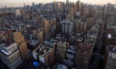 Vue aérienne de la ville de New York