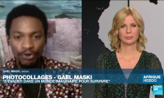 L'artiste Gaël Maski et ses "super-héros des bidonvilles" de Kinshasa