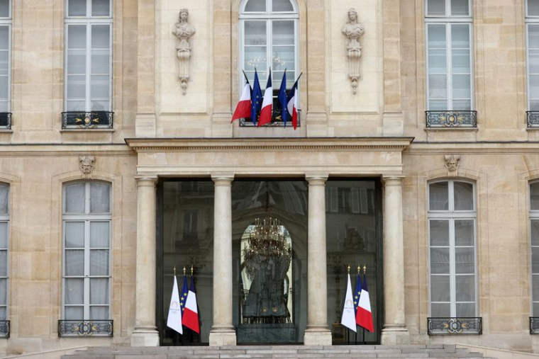Vue sur le Palais de l'Elysée à Paris