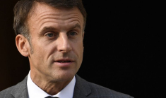 Le président français Emmanuel Macron prononce un discours à Paris