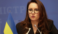 Ioulia Svyrydenko, à Kiev, le 12 décembre 2024 ( AFP / ANATOLII STEPANOV )