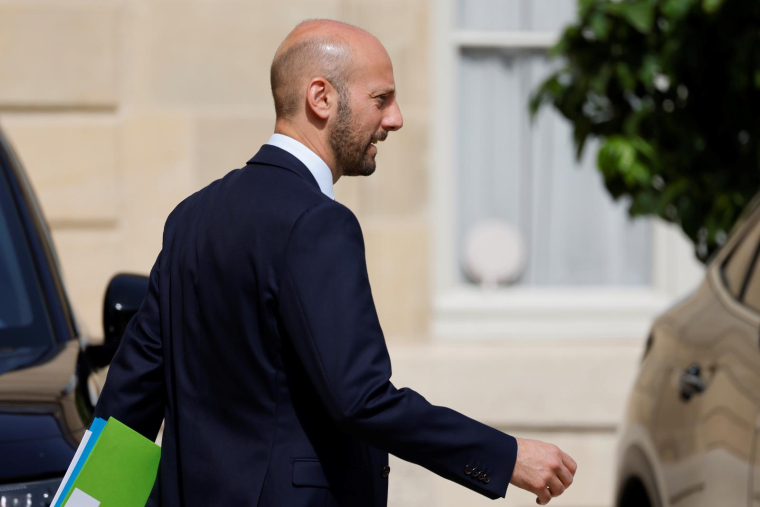 Stanislas Guerini à l'Elysée. ( AFP / Ludovic MARIN )
