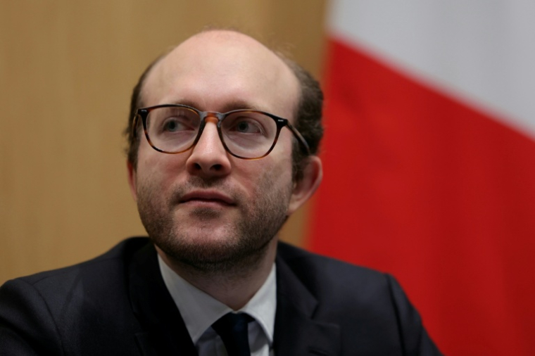 Le député Horizons Jérémie Patrier-Leitus, président de la commission d'enquête sur l'audiovisuel public, lors d'une audition à l'Assemblée nationale, le 2 février 2026 à Paris ( AFP / Thomas SAMSON )