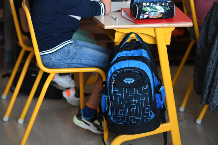 La proposition de loi LR prône la mise à la disposition des familles, "pour chaque enfant", d'un "trousseau de fournitures et une allocation de rentrée scolaire sous forme de bons d'achats (illustration) ( AFP / FRED TANNEAU )