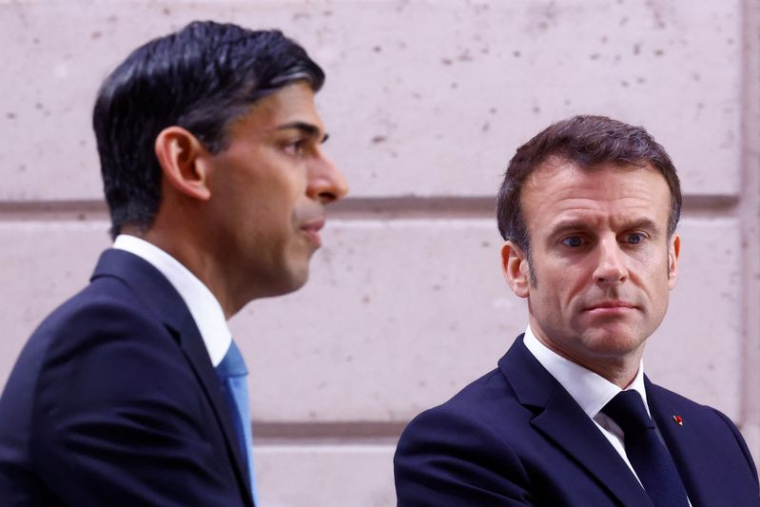 Emmanuel Macron et Rishi Sunak à Paris