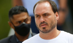 Carlos Bolsonaro, fils de l'ancien président brésilien Jair Bolsonaro, à Brasilia