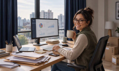 La micro-entreprise répond au besoin de simplicité de certains projets entrepreneuriaux (Crédit : Boursorama / image générée par IA)