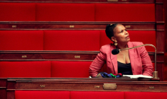 Christiane Taubira à l'Assemblée nationale le 29 janvier 2005 ( AFP / Joël SAGET )