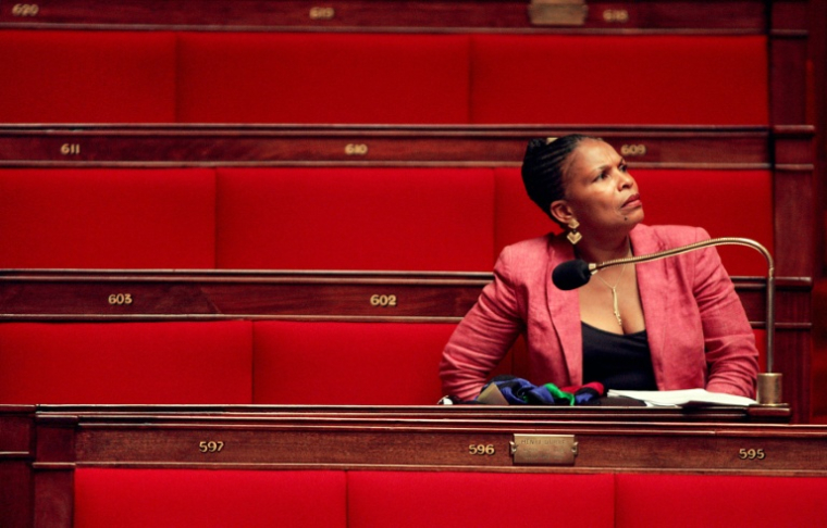 Christiane Taubira à l'Assemblée nationale le 29 janvier 2005 ( AFP / Joël SAGET )