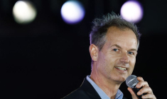 Le champion olympique de ski de bosses Edgar Grospiron