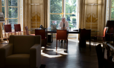 Le Premier ministre François Bayrou à Matignon, le 6 septembre 2025 ( AFP / JOEL SAGET )