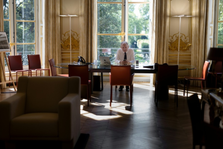 Le Premier ministre François Bayrou à Matignon, le 6 septembre 2025 ( AFP / JOEL SAGET )