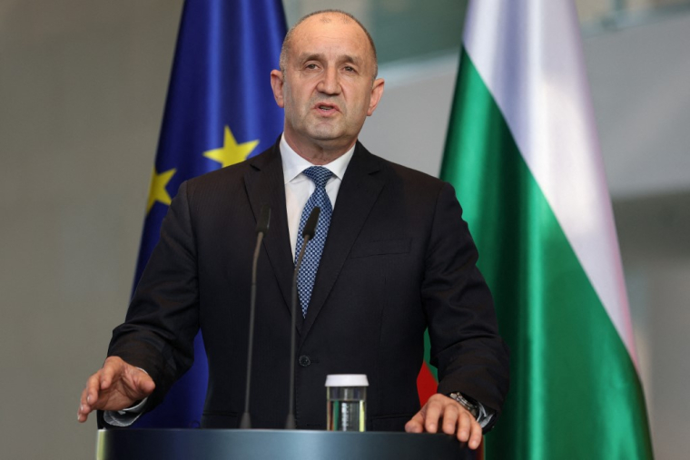 Roumen Radev, à Berlin, le 18 mai 2026 ( AFP / ODD ANDERSEN )