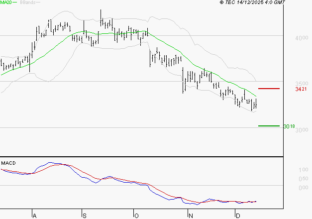 TECHNIP ENERGIES NV : Attendre un test du support