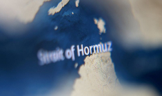 Illustration d'une carte montrant le détroit d'Ormuz