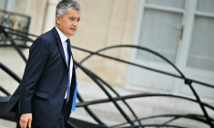 Le Garde des Sceaux Gérald Darmanin à l'Elysée à Paris le 27 juillet 2026 ( AFP / LOU BENOIST )