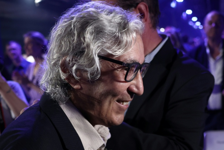 L'écrivain franco-algérien Boualem Sansal  au meeting de Bruno Retailleau, président de LR et candidat à la présidentielle, le 20 juin 2026 à Paris ( AFP / Guillaume BAPTISTE )