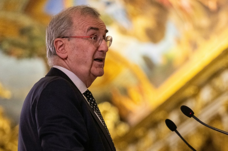 Le gouverneur de la Banque de France François Villeroy de Galhau, à Paris le 12 janvier 2026 ( AFP / Martin LELIEVRE )