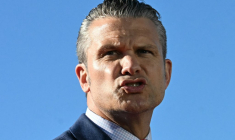 Le secrétaire d'Etat à la Défense, Pete Hegseth, à Sparrow Point, Maryland, en octobre 2026 ( AFP / JIM WATSON )
