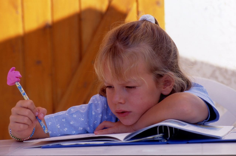 (Crédits photo : Adobe Stock - cahier de vacances enfant)