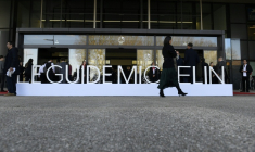 Cérémonie du palamrès du guide Michelin 2025 à Metz , le 31 mars 2025 ( AFP / Jean-Christophe VERHAEGEN )